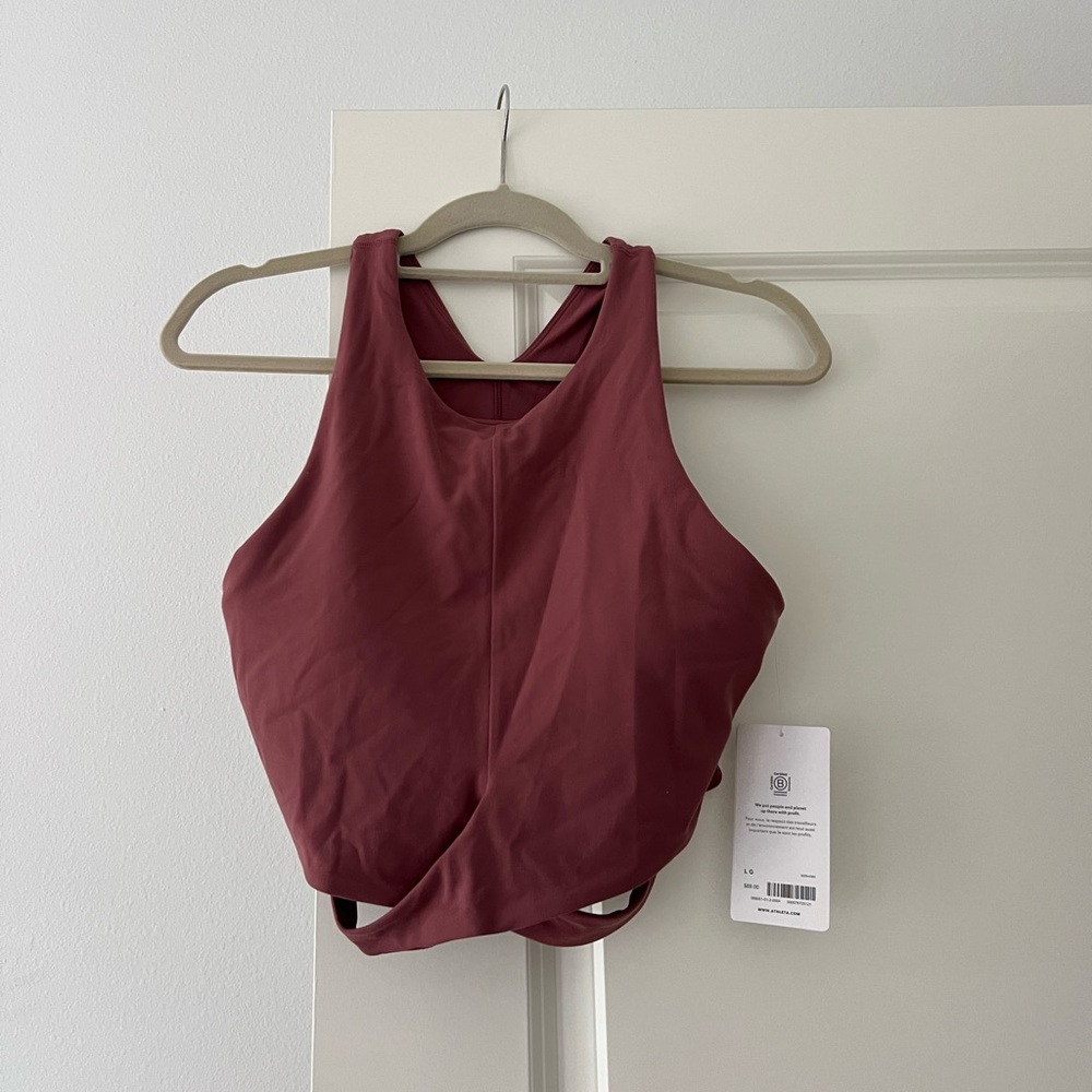 Athleta conscious cut out crop bra